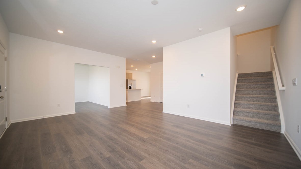 great room with natural light