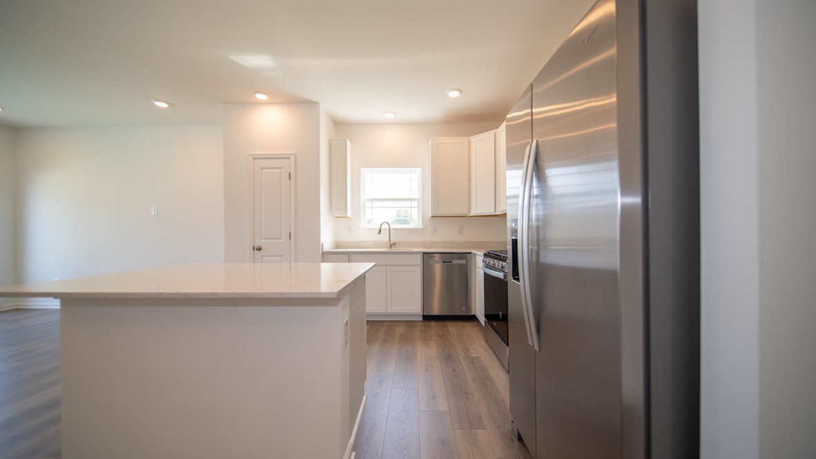 kitchen with center island