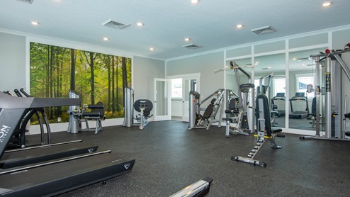 24 hour fitness center inside clubhouse