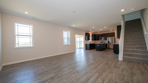 Great room offers lots of space for entertaining