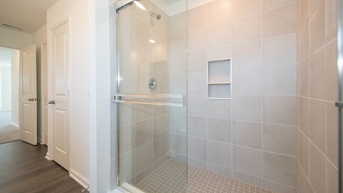 Bedroom 1 bath with tile shower
