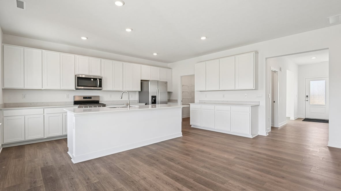 kitchen with bar seating