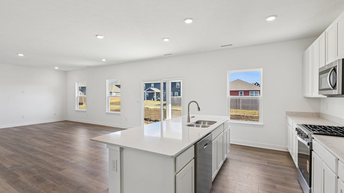 kitchen with open-concept