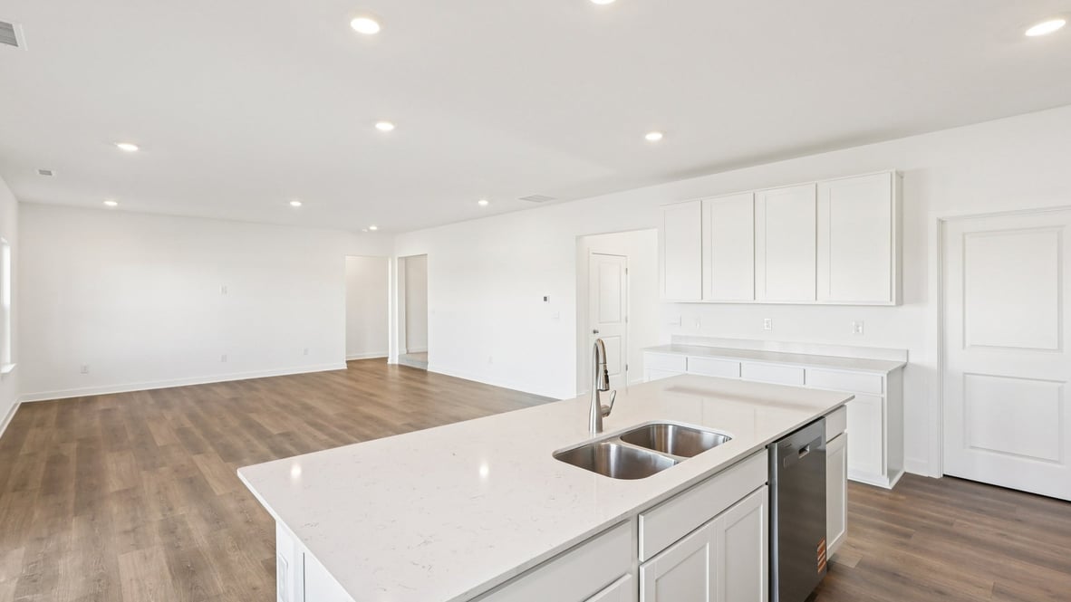 kitchen with open-concept