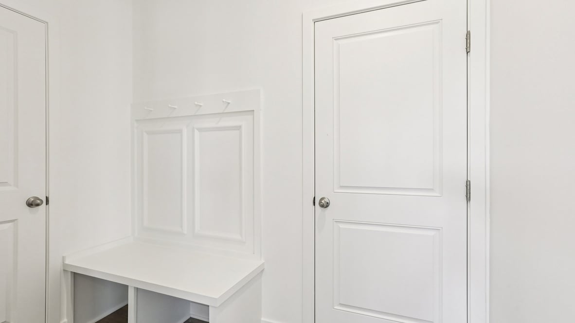 boot bench near garage