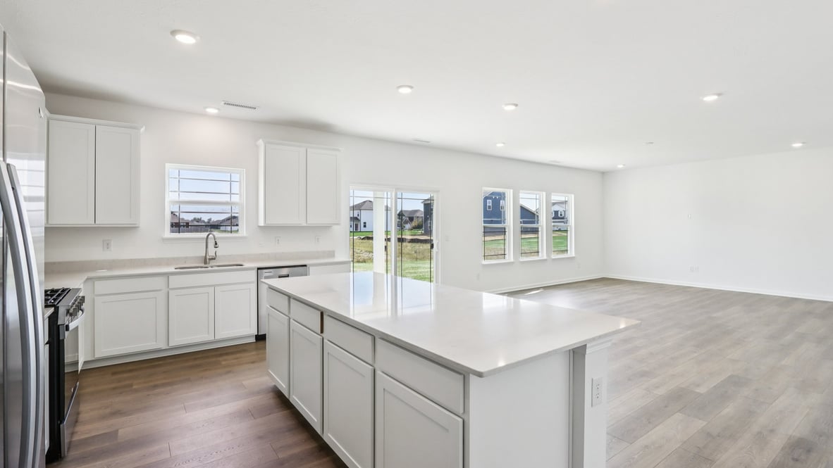 kitchen with open-concept