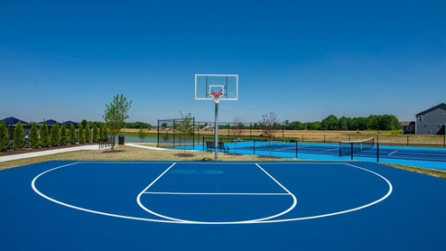 Pickleball courts tennis courts and basketball courts