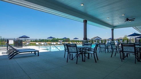 Covered pool deck
