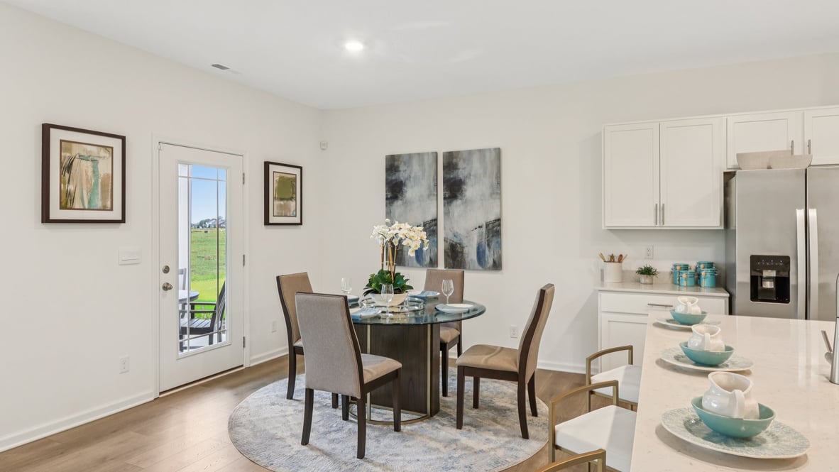 dining nook adjacent to kitchen