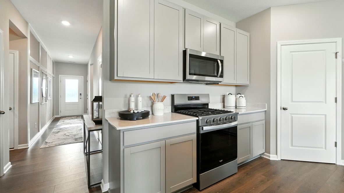 kitchen with bar seating