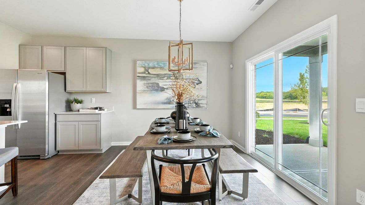 dining nook adjacent to kitchen