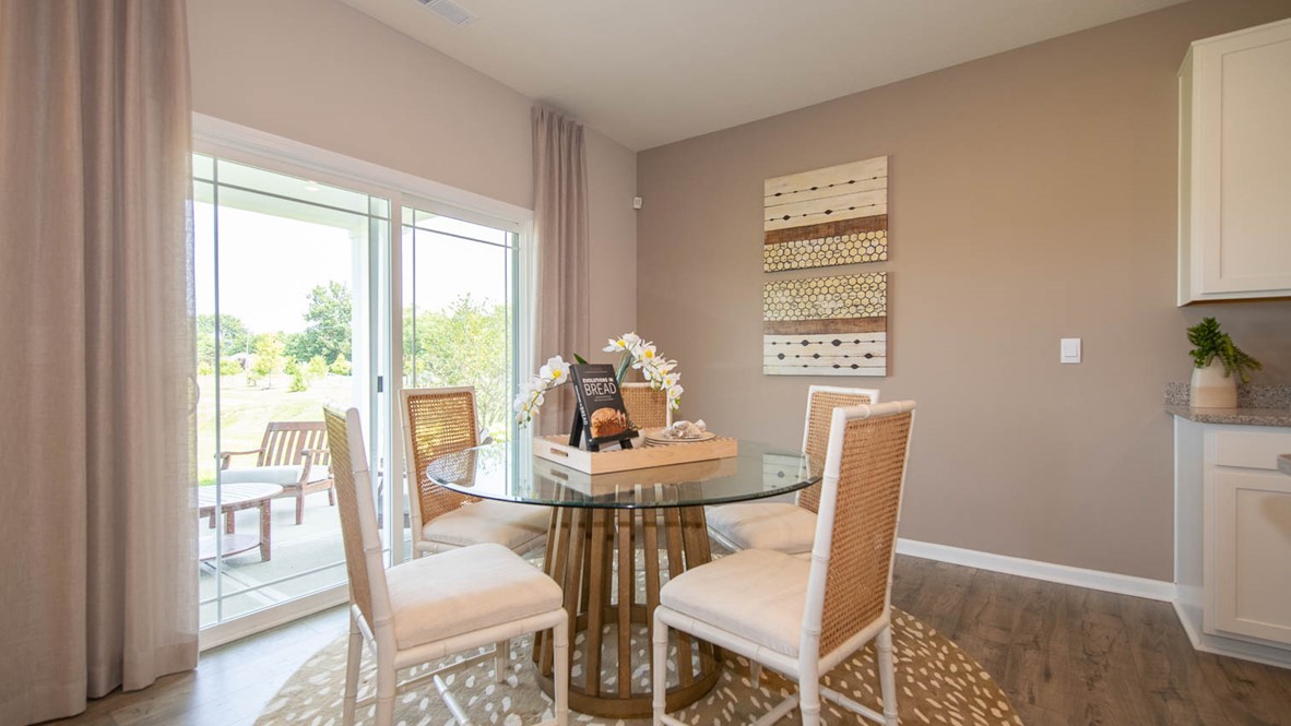 The Dining nook is just off the kitchen