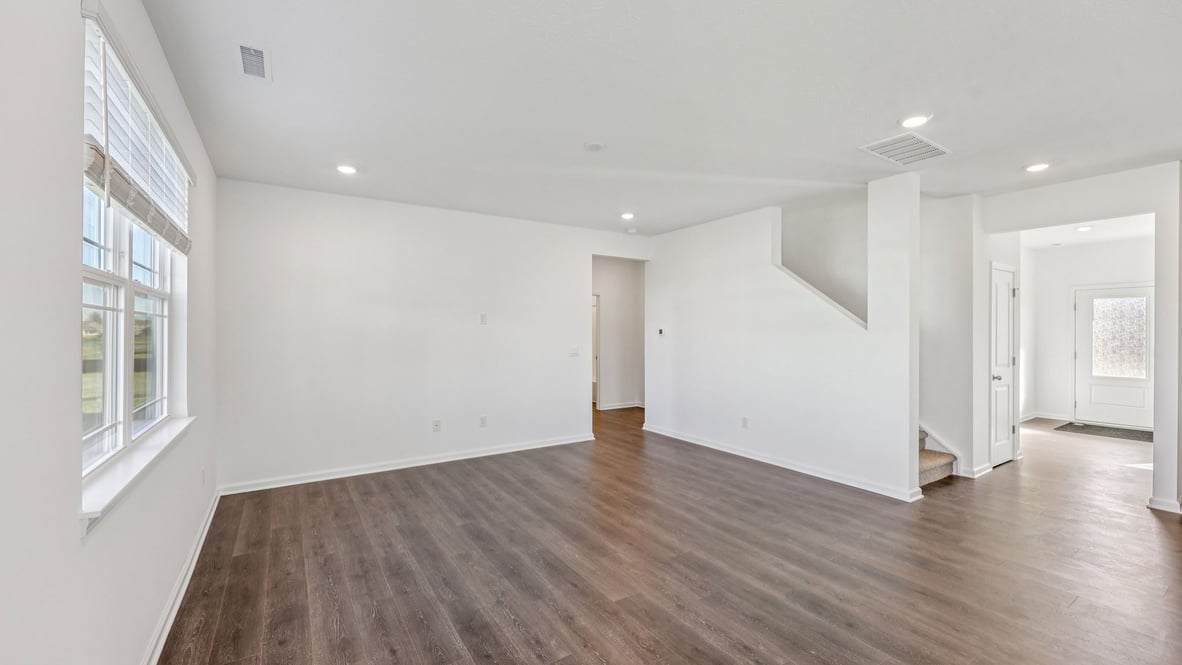 great room with natural light