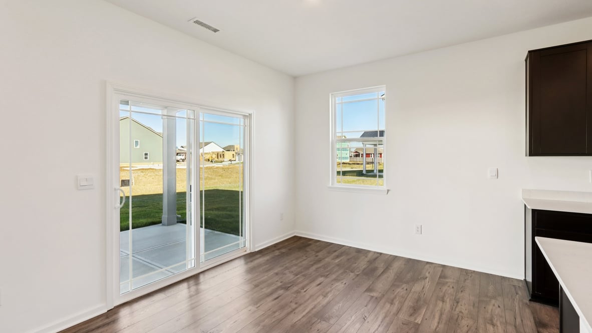 dining nook adjacent to kitchen