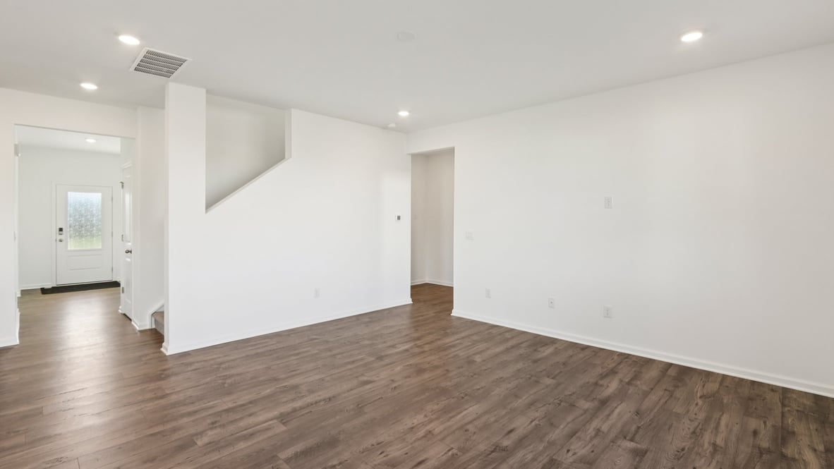 great room with natural light