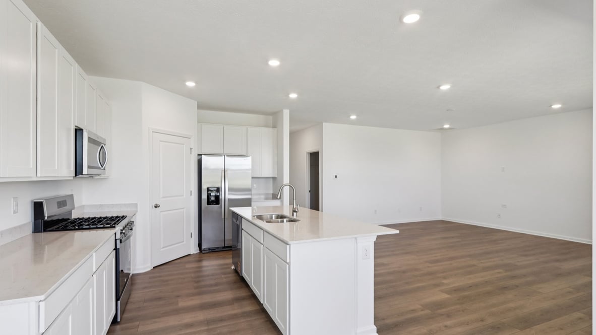 kitchen open to the great room