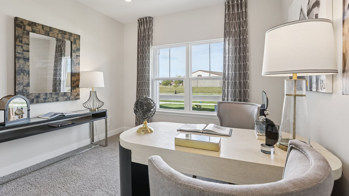 bedroom at the front of the home