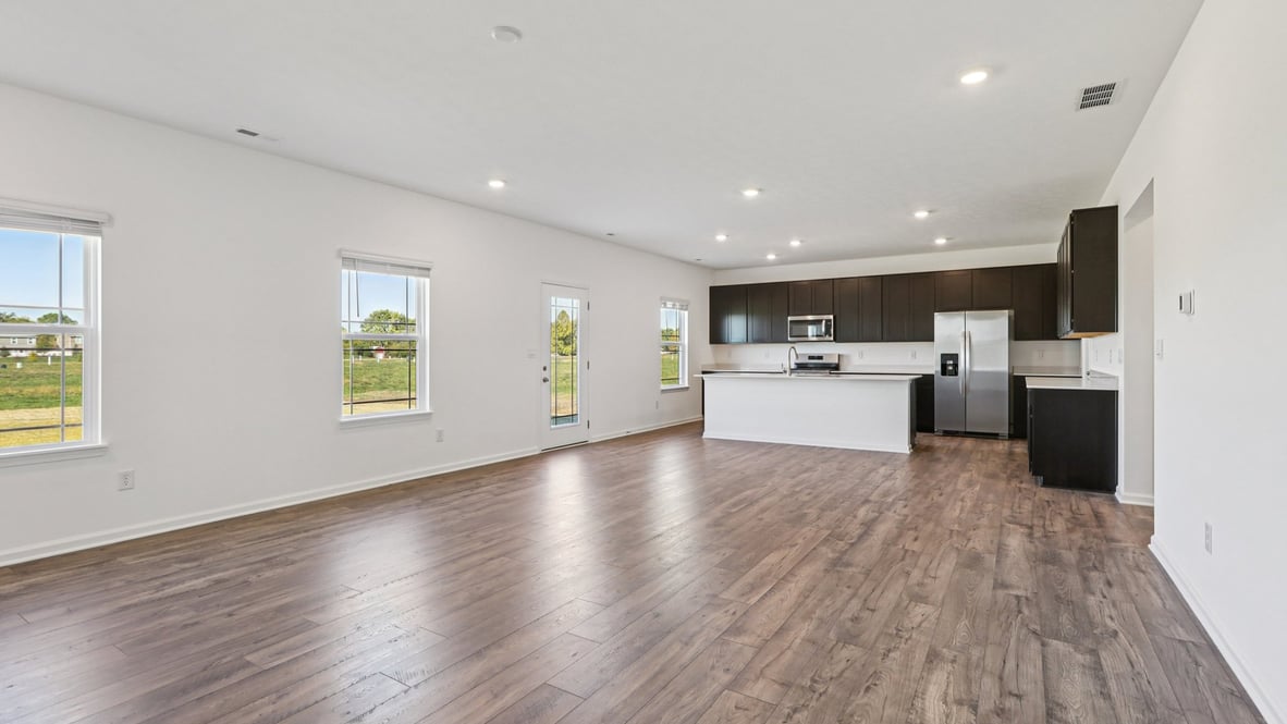 view of kitchen from the great room