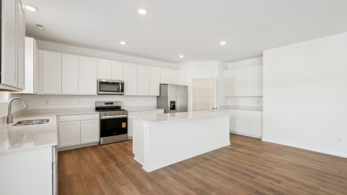kitchen with bar seating