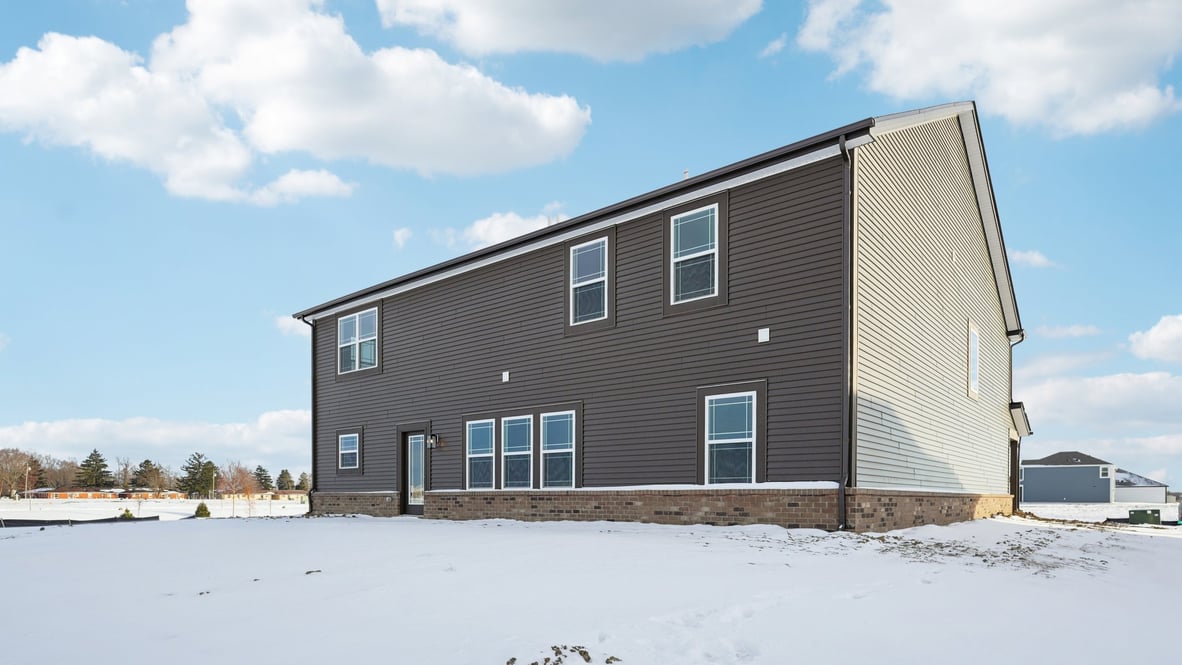 rear exterior view of the home