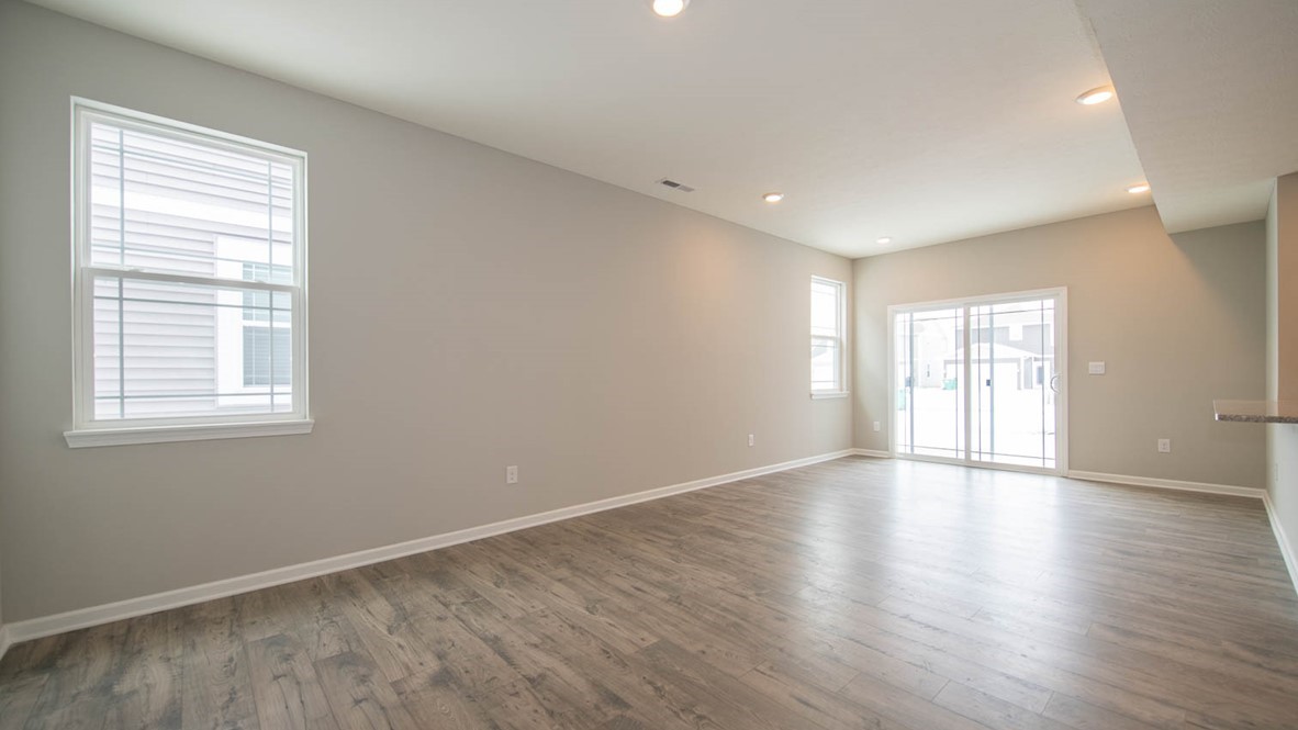 great room with large windows