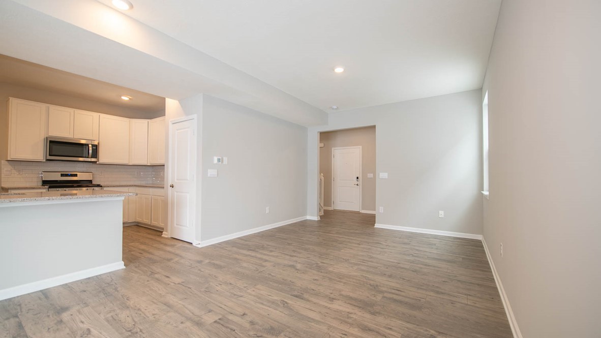 great room with natural light