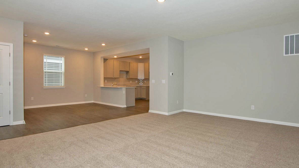 view of kitchen from the great room
