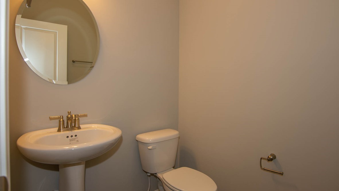 powder room on the lower level