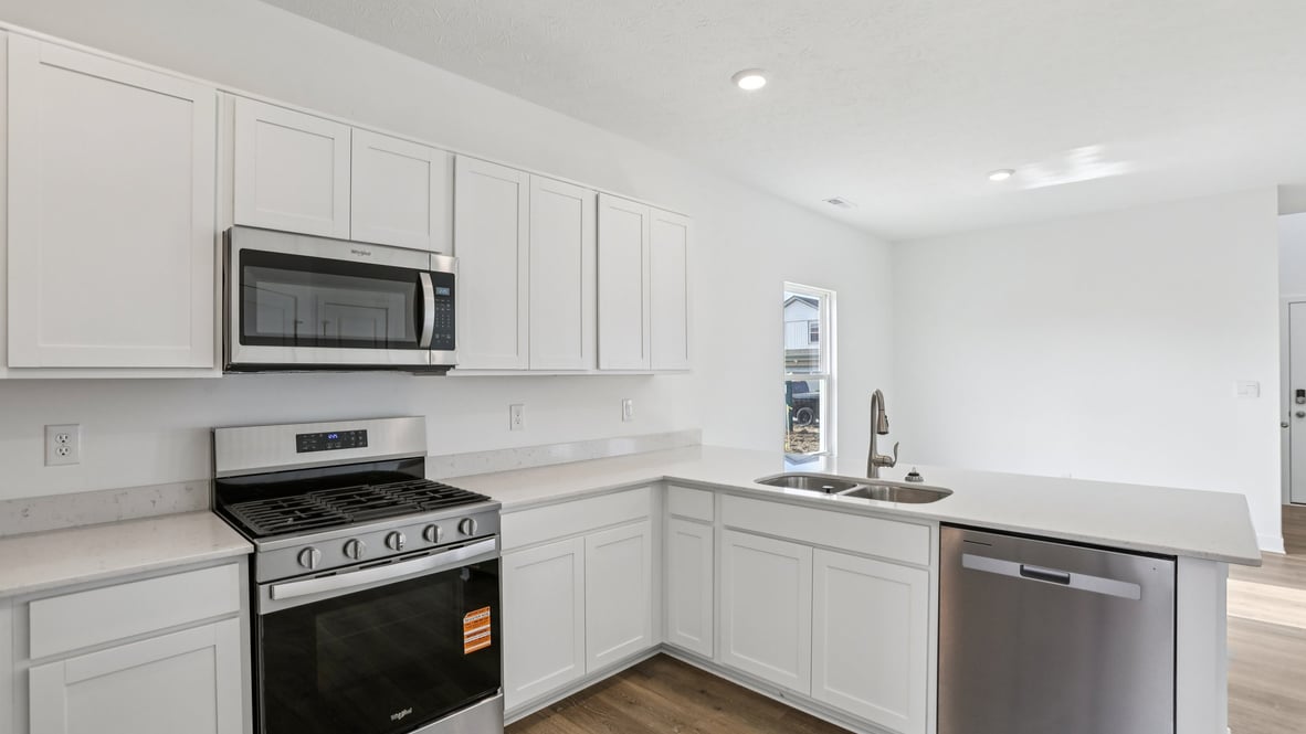 kitchen with stainless steel appliances