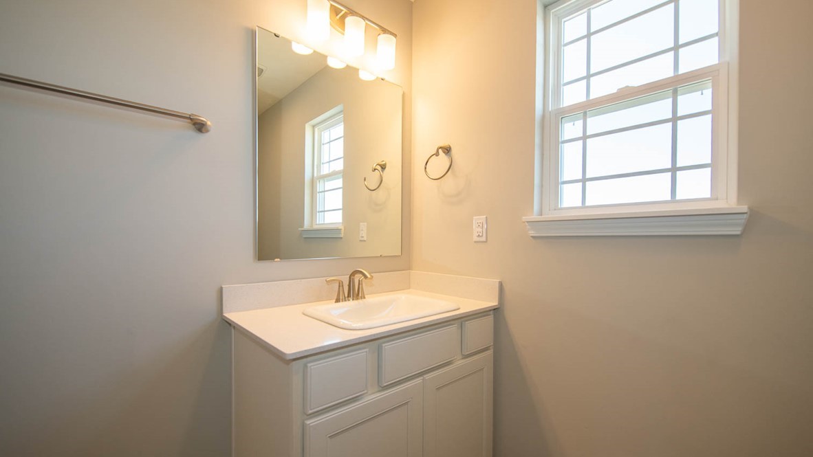 bathroom with lots of storage