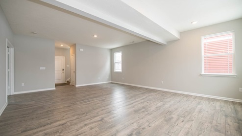 great room with large windows