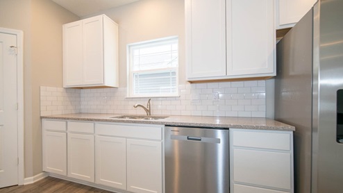 kitchen with window over the sink
