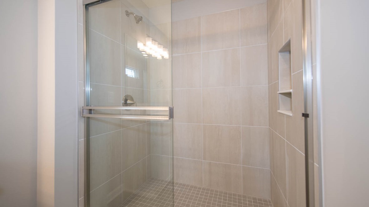 primary bathroom with stand up shower