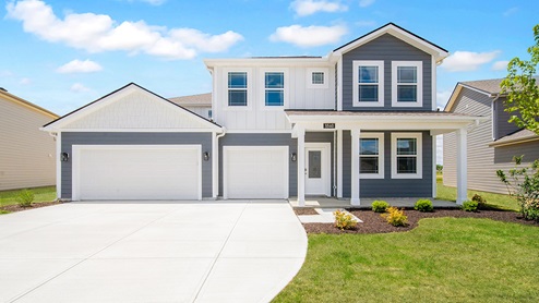 Front of two story home in franklin township community