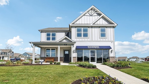 exterior of model home