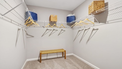 second walk-in closet in primary suite