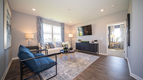 great room with large windows