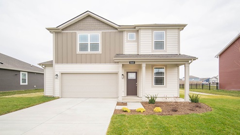 two story exterior Fields at New Bethel home