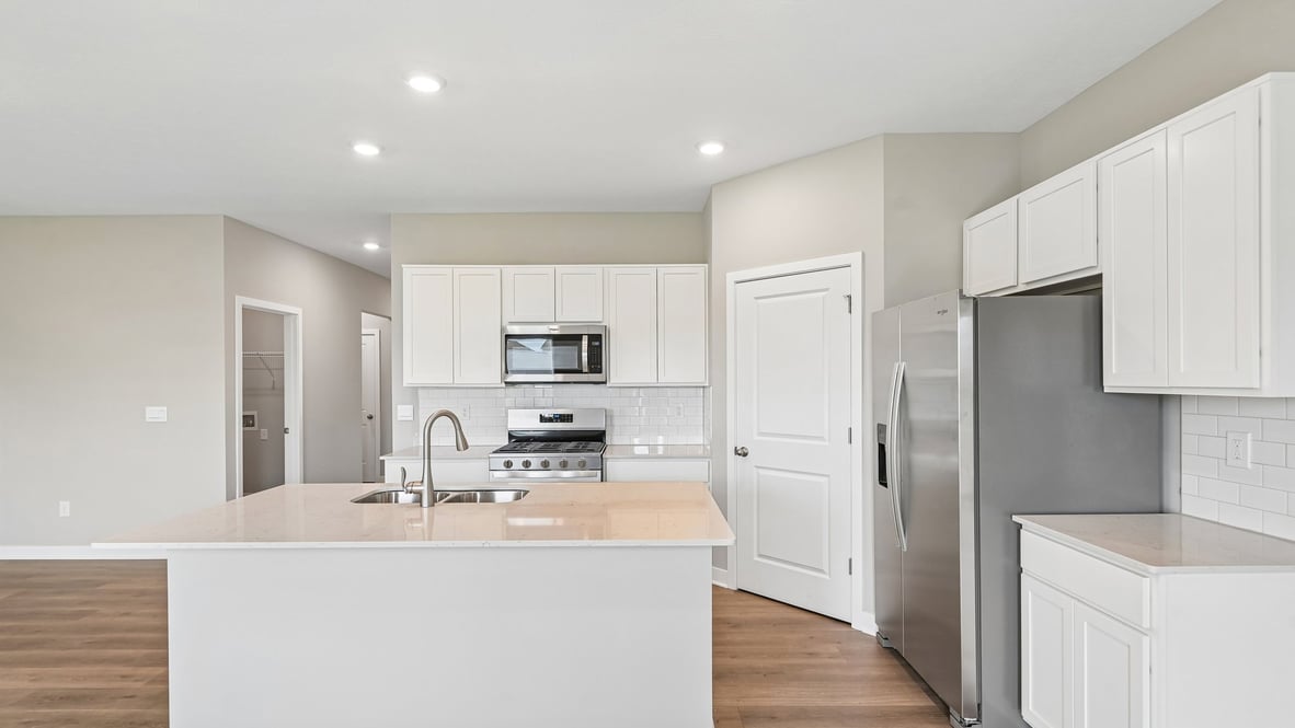kitchen with bar seating