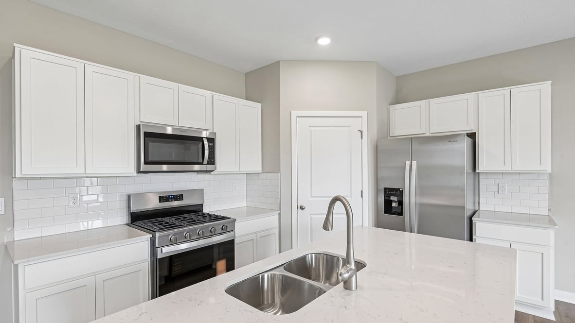 kitchen with large center island