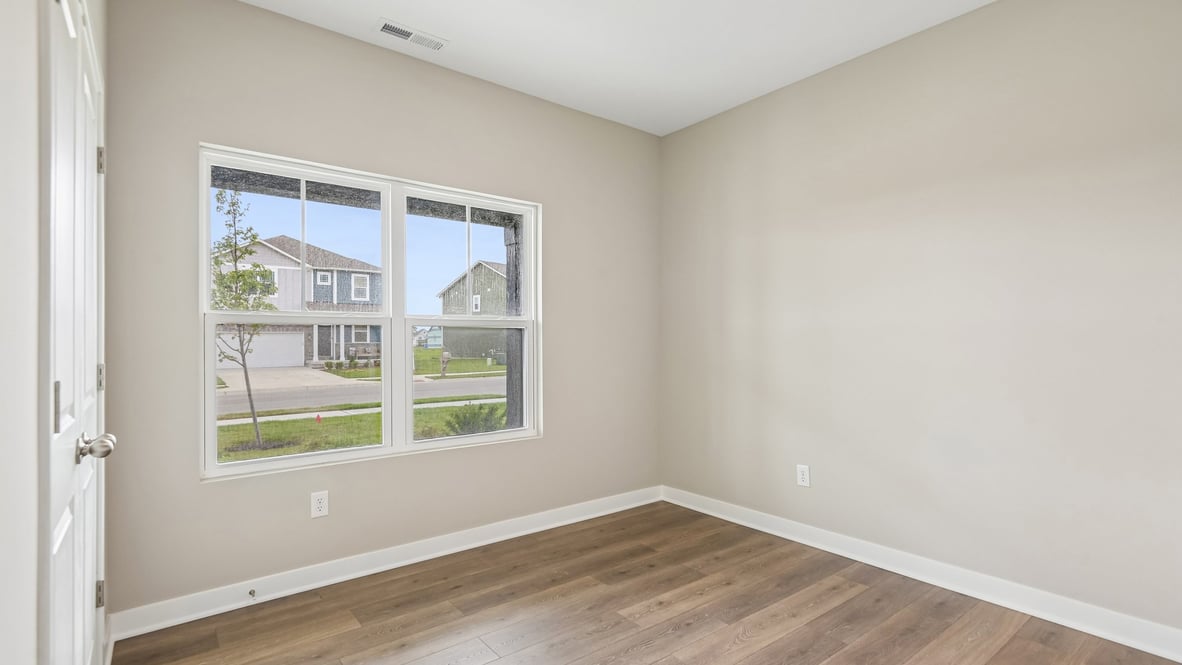 bedroom with large windows