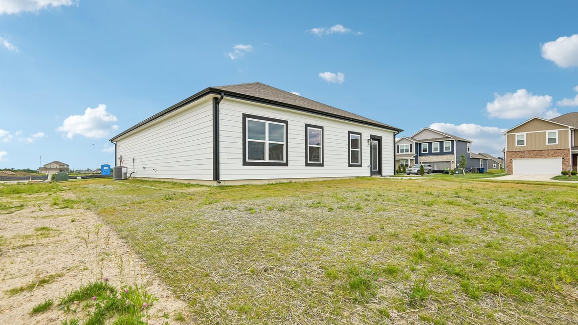 rear exterior view of the home