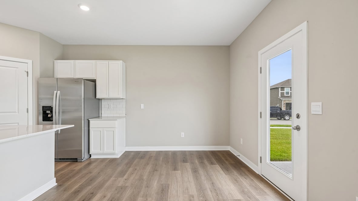 dining nook adjacent to kitchen
