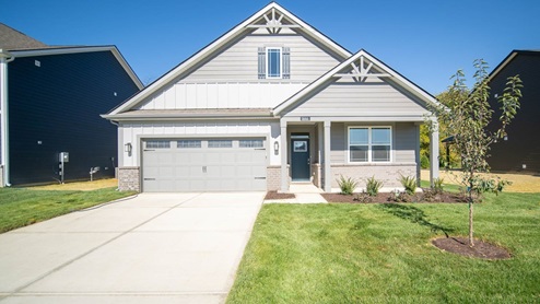 single story home with front porch