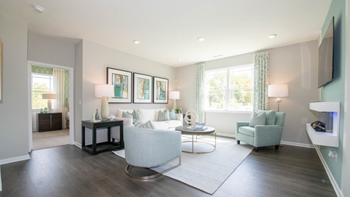 great room with large windows