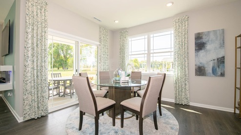 dining nook adjacent to kitchen
