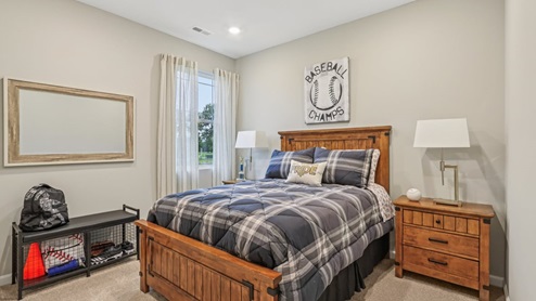 bedroom with spacious closet
