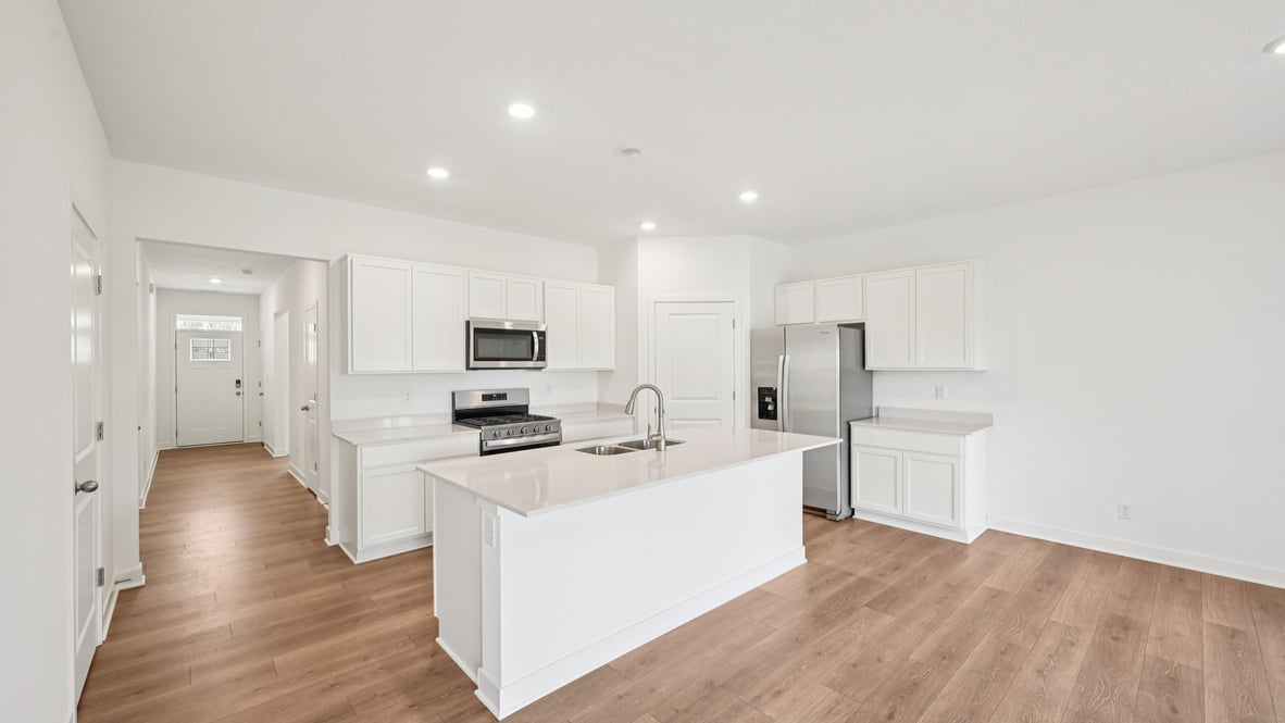 kitchen with bar seating