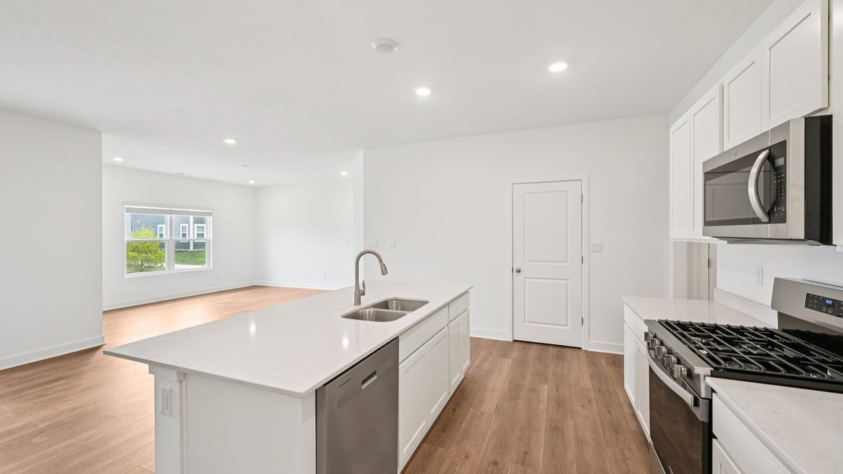 kitchen with open-concept