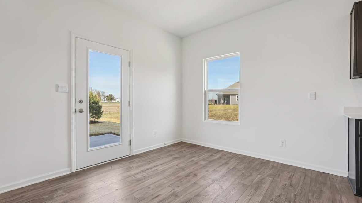 dining nook adjacent to kitchen